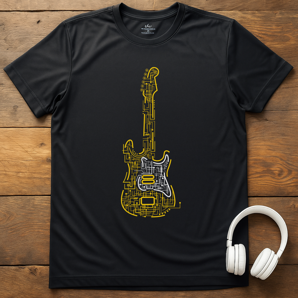 Connected Guitar T-Shirt - Black