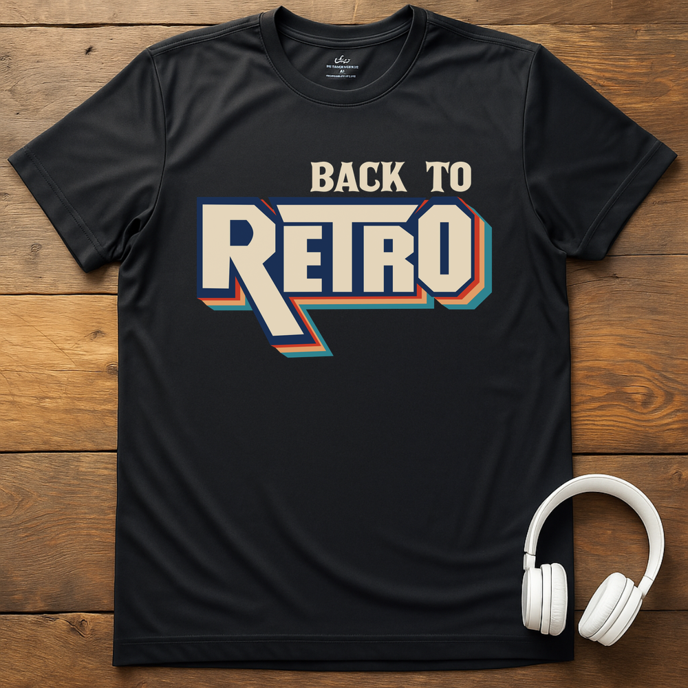Back To Retro T-Shirt - Black
