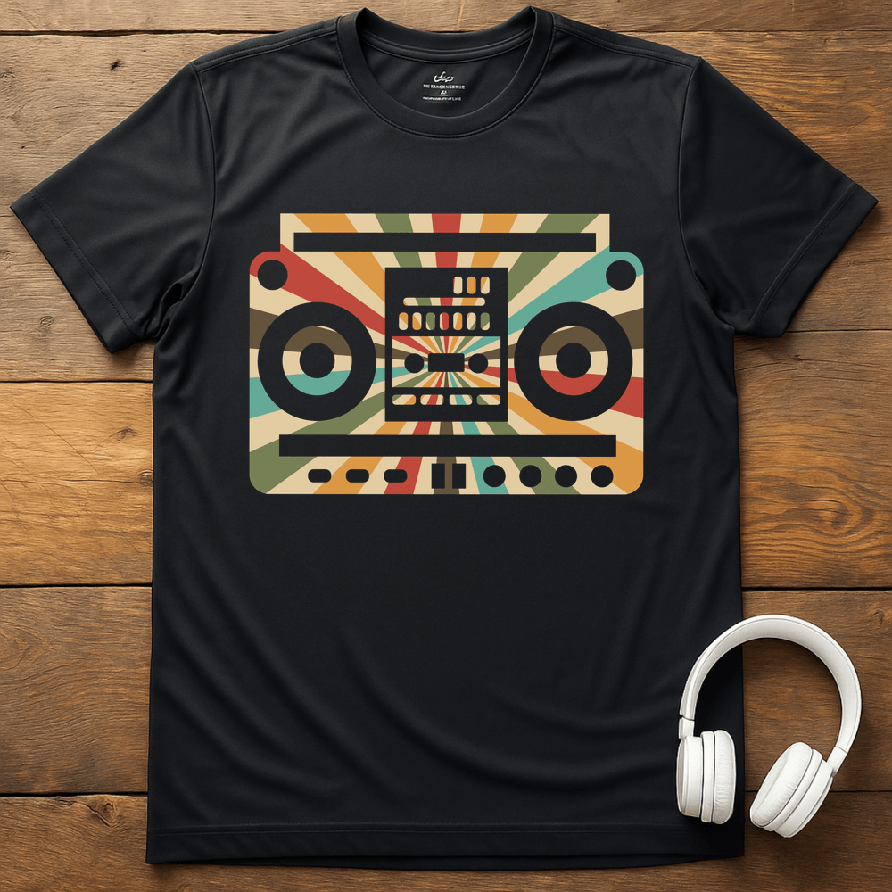 Tape Player T-Shirt - Black