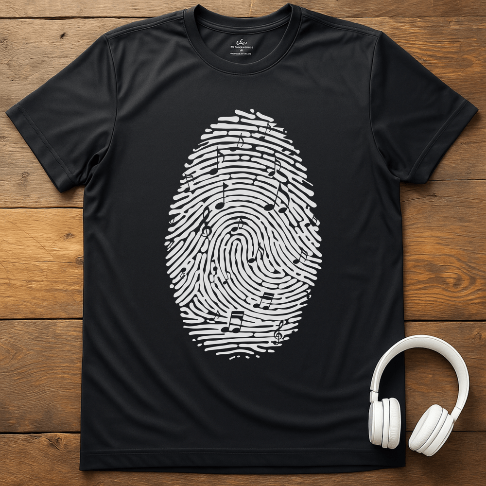 Fingerprint Notes T-Shirt - Black