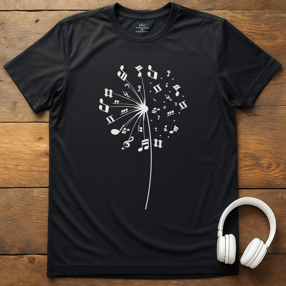 Fly Away Notes T-Shirt - Black