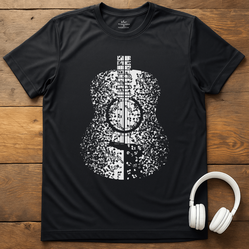 Guitar Notes T-Shirt - Black