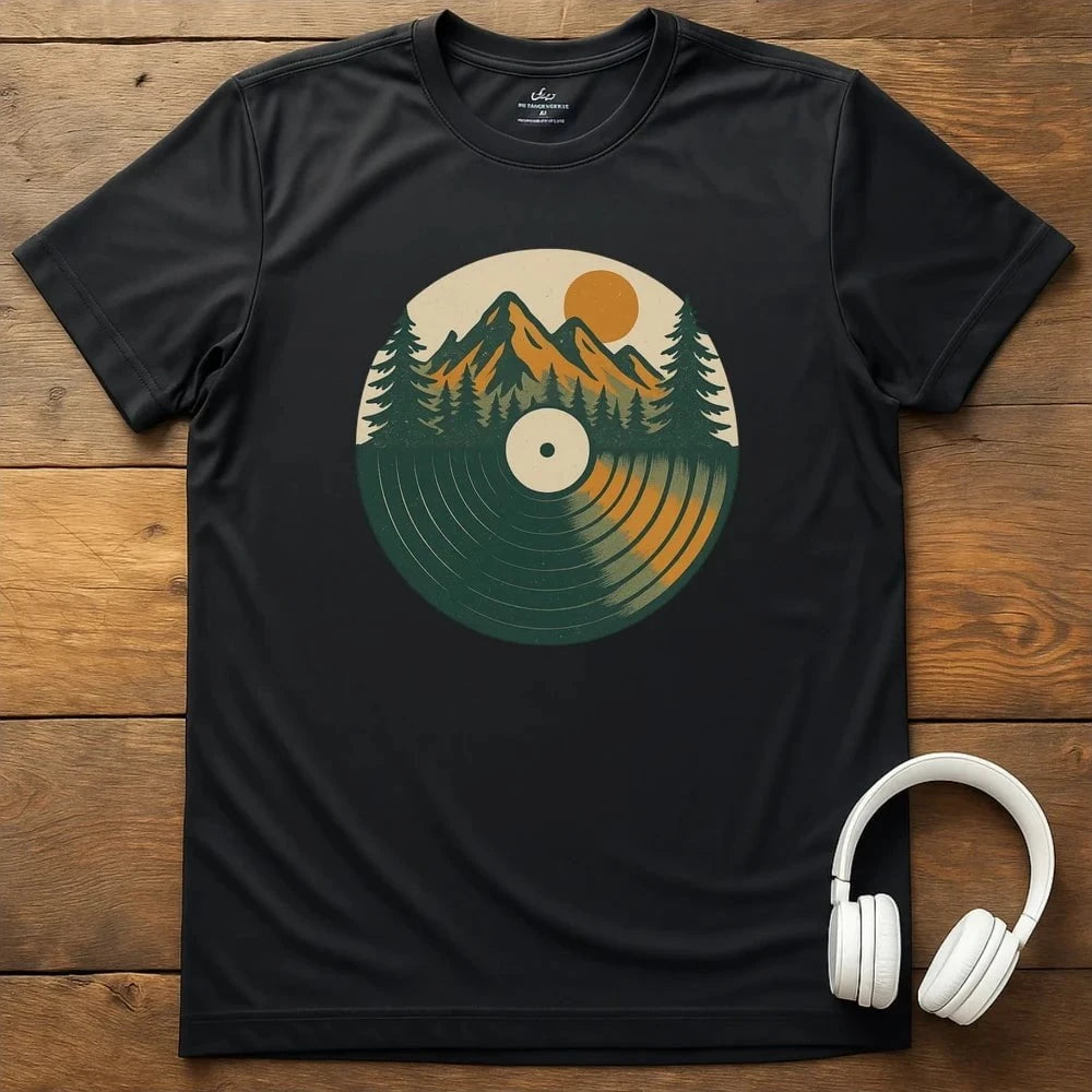 Nature Record T-Shirt - Black