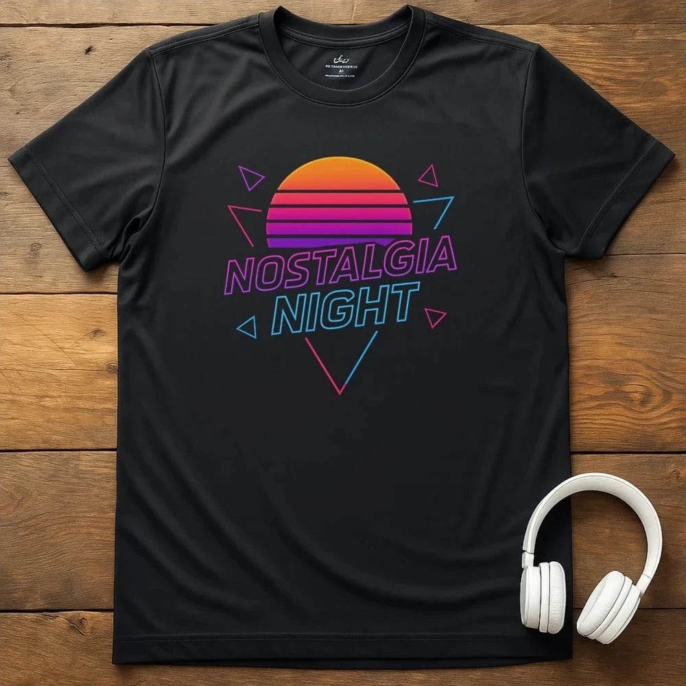 Nostalgia Night T-Shirt - Black