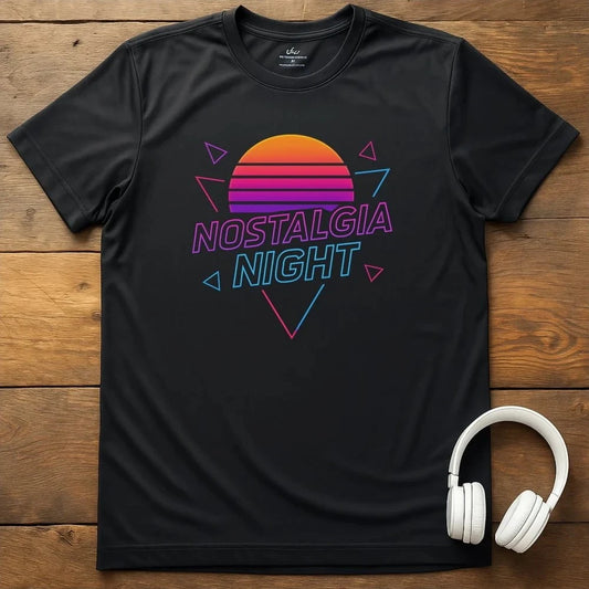 Nostalgia Night T-Shirt - Black
