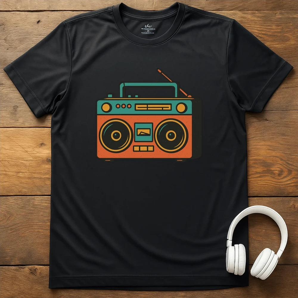 Cassette Radio T-Shirt - Black
