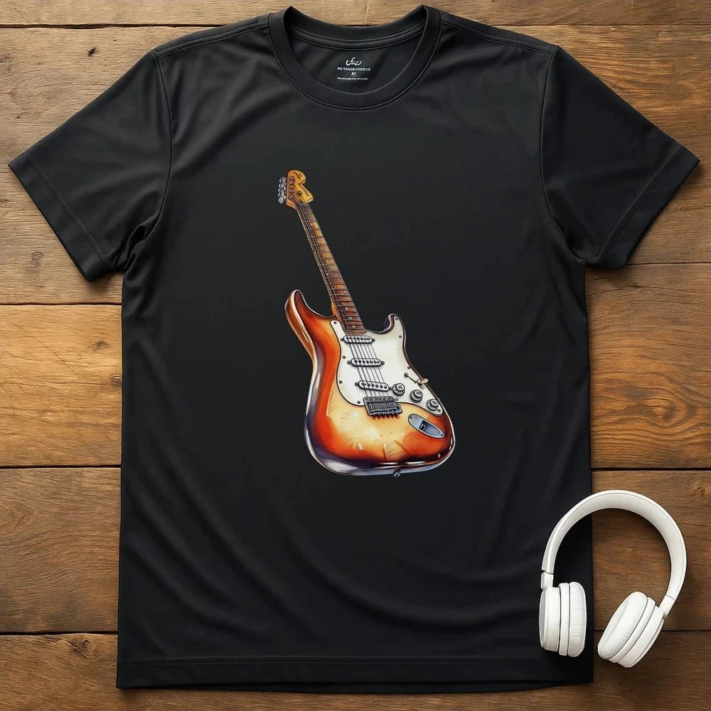 Electric Guitar T-Shirt - Black