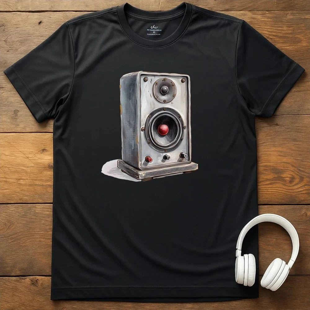 Powered Speaker T-Shirt - Black