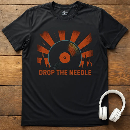 Drop The Needle T-Shirt - Black