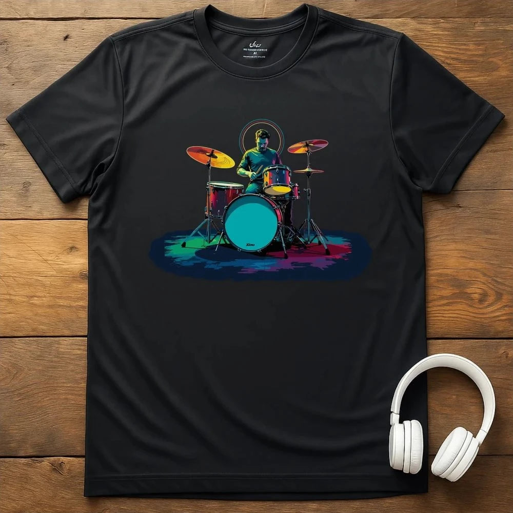 Drummer Halo T-Shirt - Black