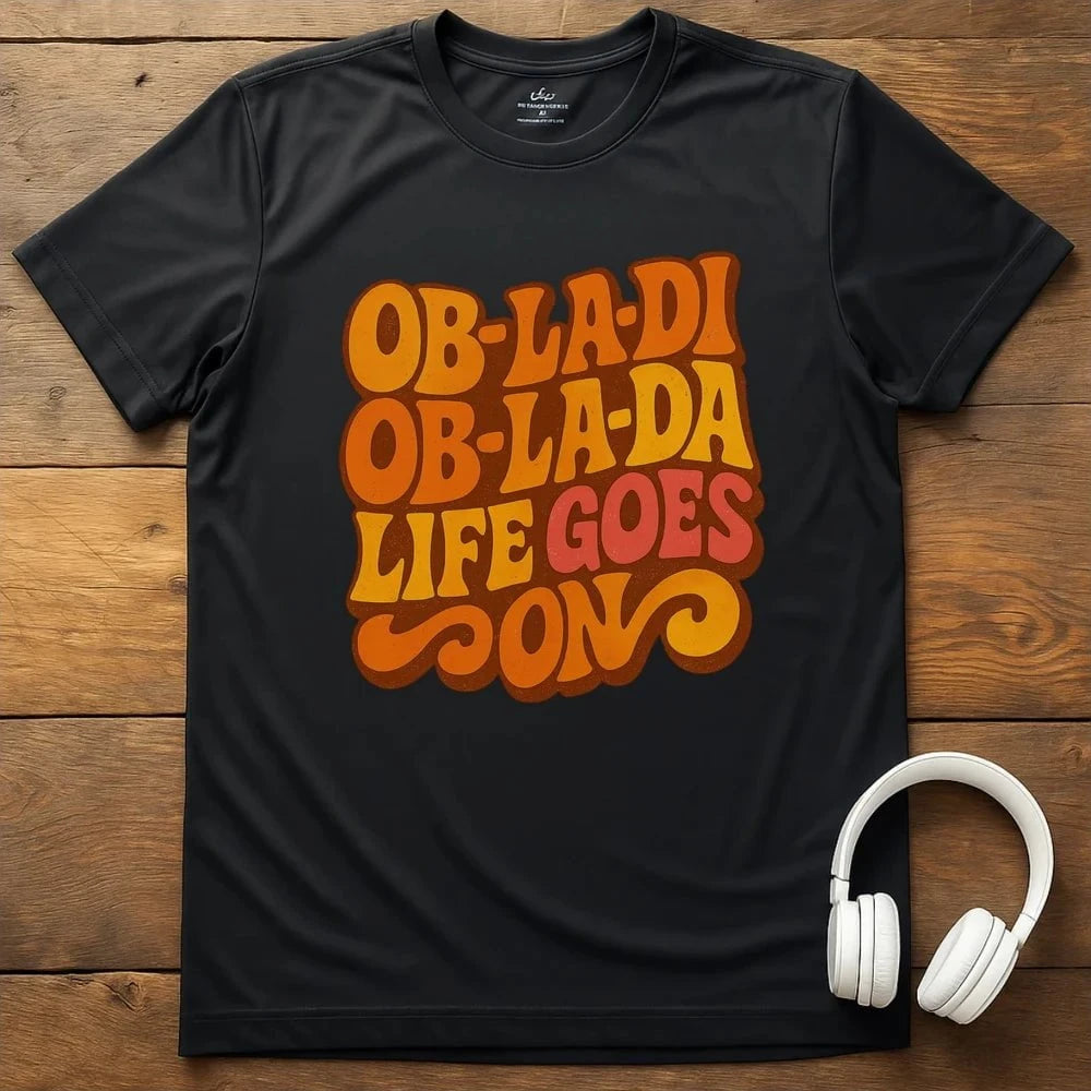 Life Goes On T-Shirt - Black