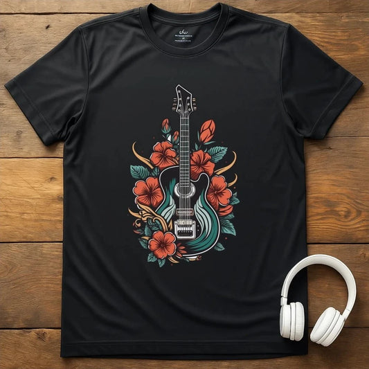 Valentino Guitar T-Shirt - Black