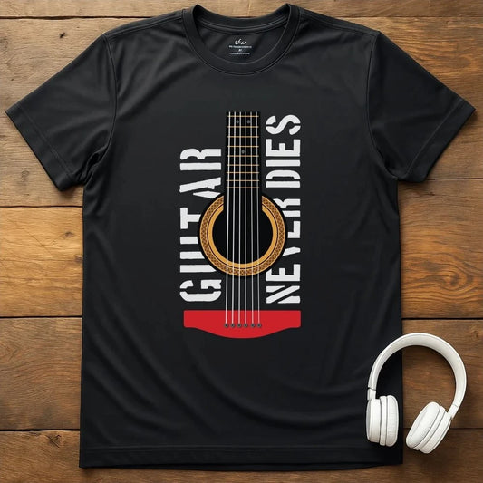 Guitar Never Dies T-Shirt - Black