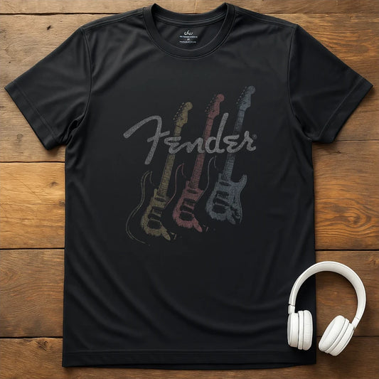 3 Fenders T-Shirt - Black
