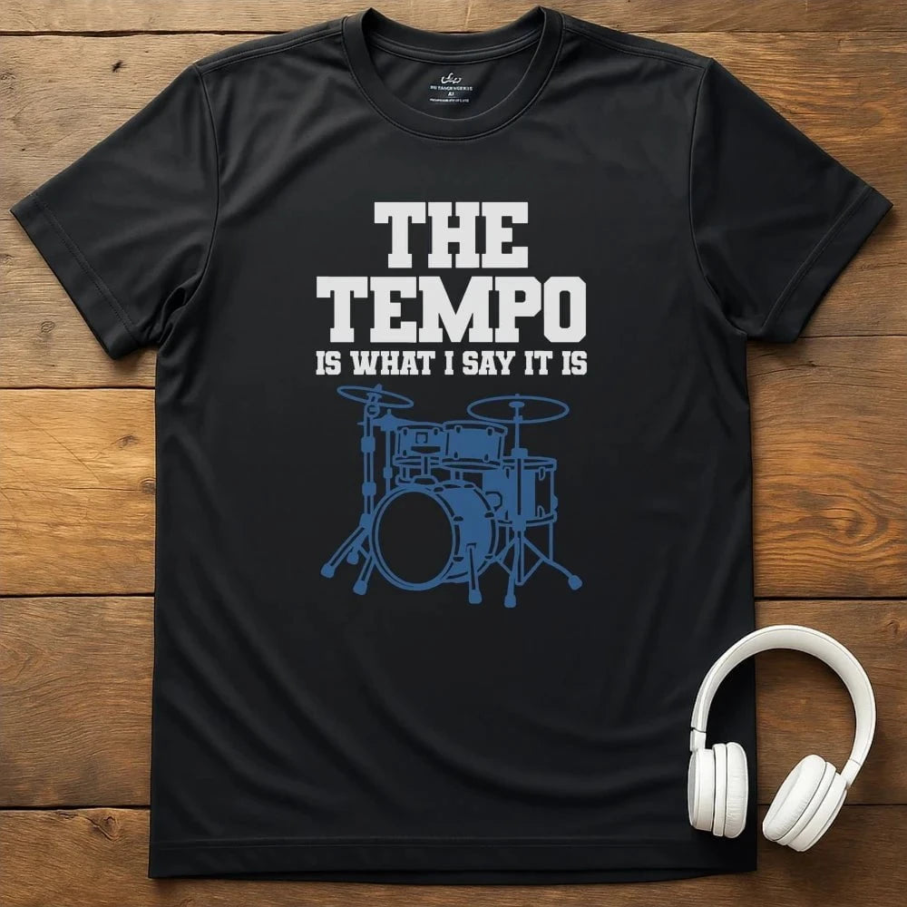 Drum Tempo T-Shirt - Black