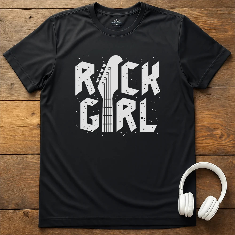 Rock Girl T-Shirt - Black