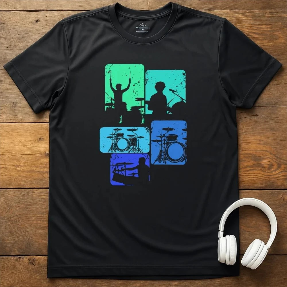 Drummer Love T-Shirt - Black