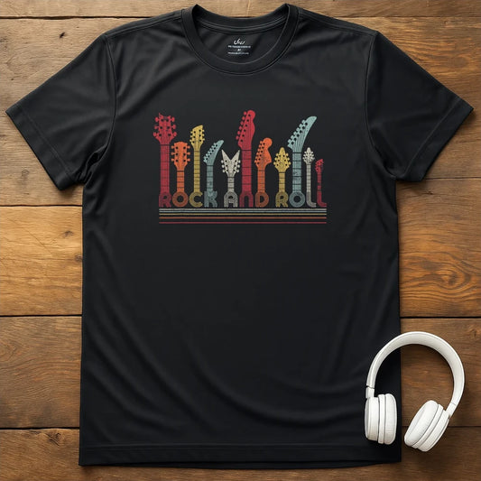 Headstock Line T-Shirt - Black