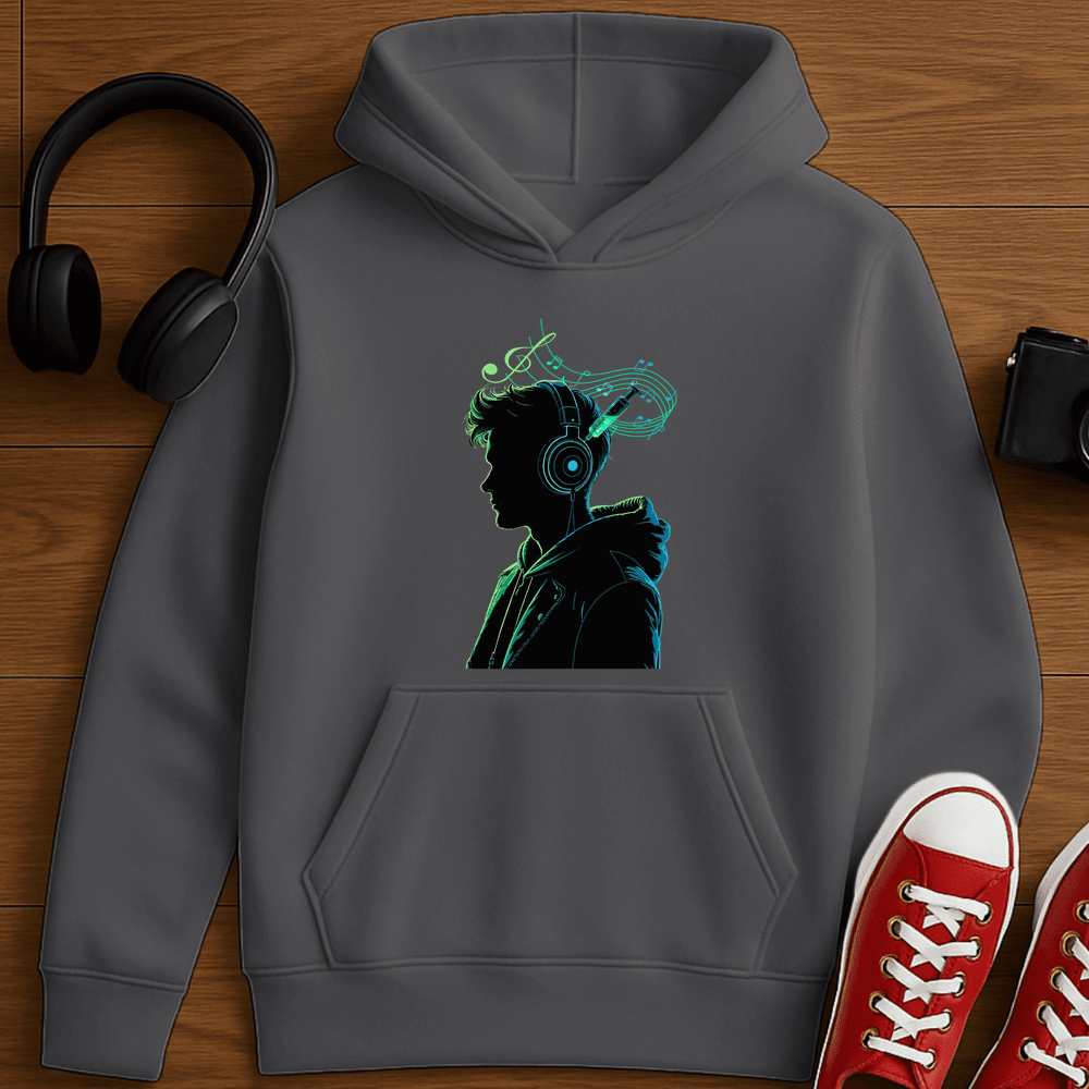 Music Is My Drug Hoodie - Charcoal