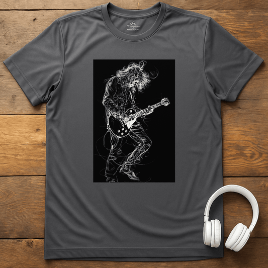 Tangled Guitarist T-Shirt - Charcoal