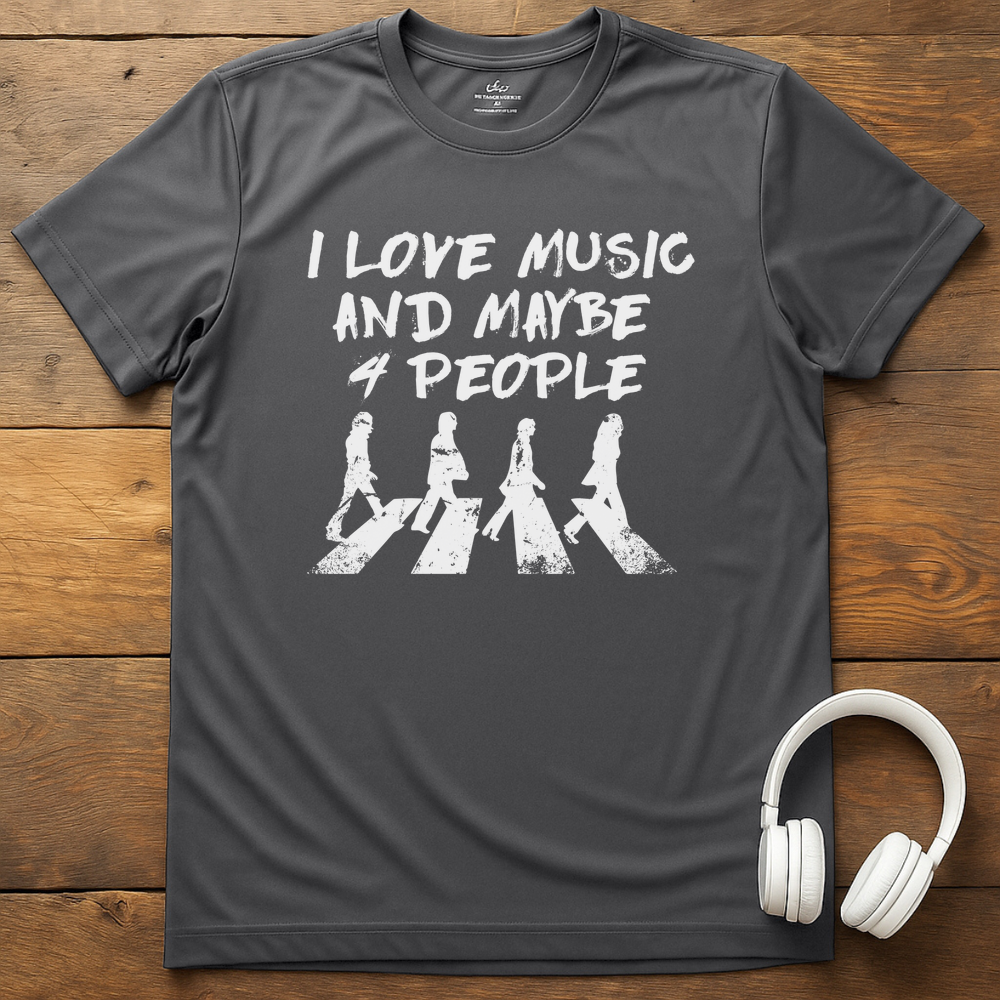 I Love The Beatles T-Shirt - Charcoal