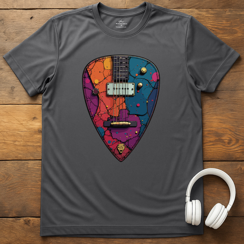 Plectrum Guitar T-Shirt - Charcoal