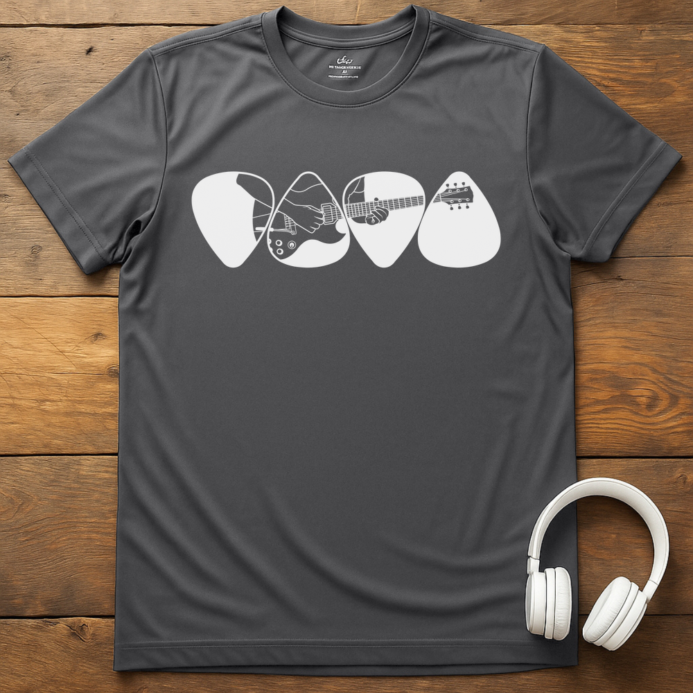Four Picks T-Shirt - Charcoal
