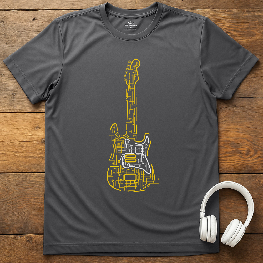 Connected Guitar T-Shirt - Charcoal