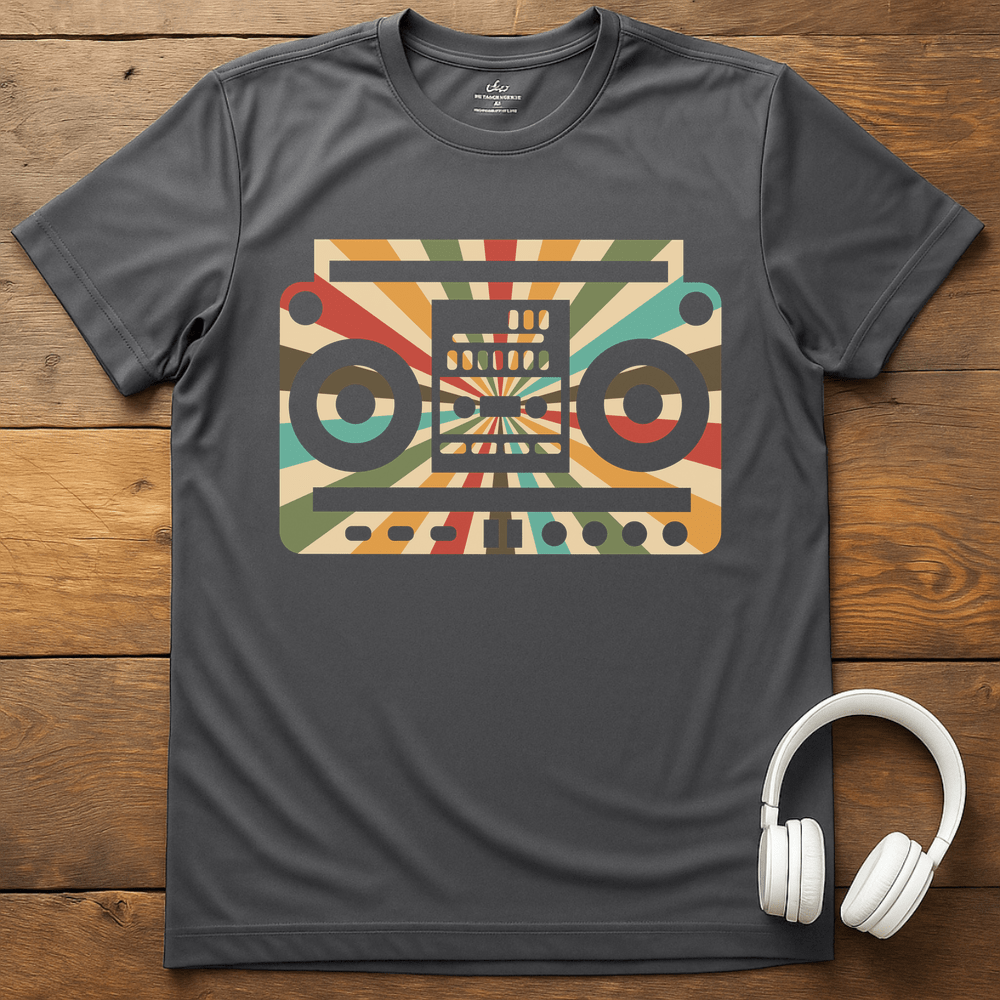 Tape Player T-Shirt - Charcoal