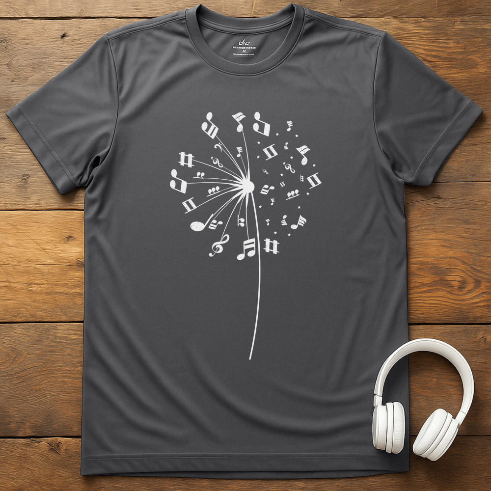 Fly Away Notes T-Shirt - Charcoal