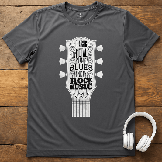 Guitar Style T-Shirt - Charcoal