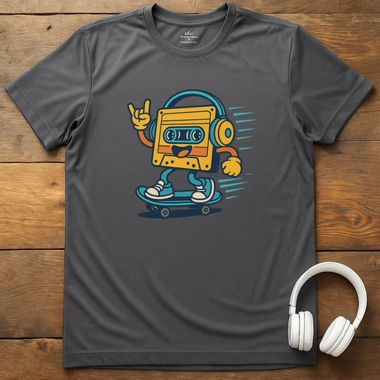 Skater Tape T-Shirt - Charcoal