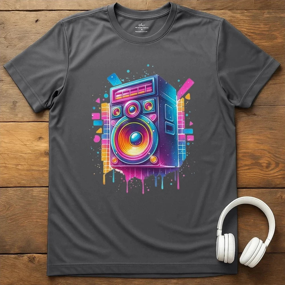 80s Speaker T-Shirt - Charcoal