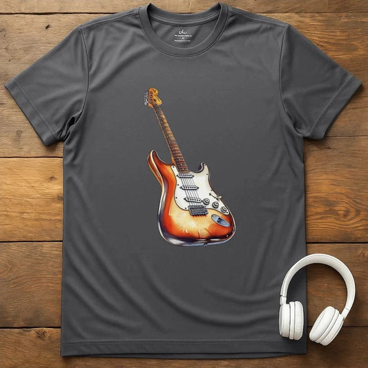 Electric Guitar T-Shirt - Charcoal