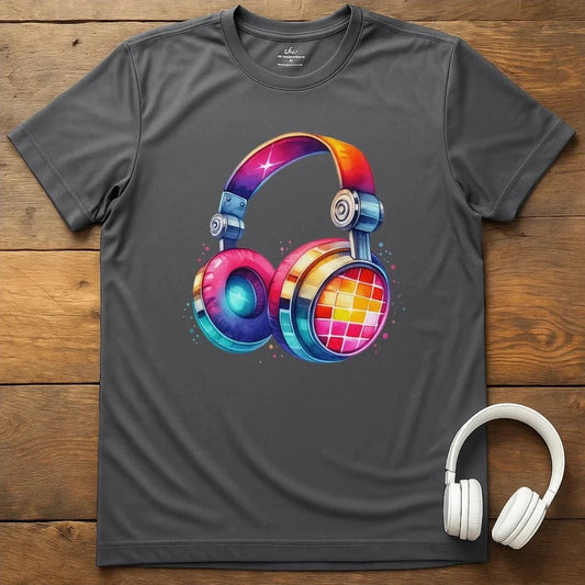 Headphone Colors T-Shirt - Charcoal