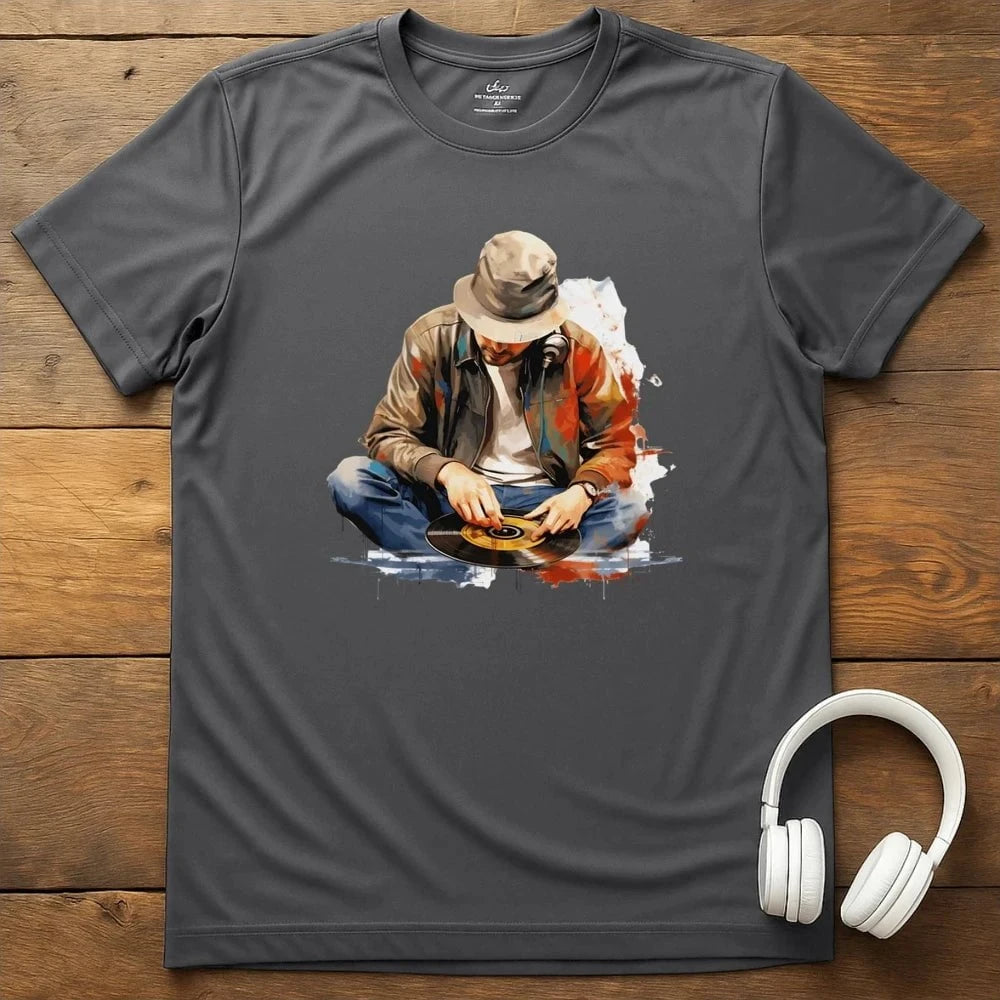 Ode To The DJ T-Shirt - Charcoal