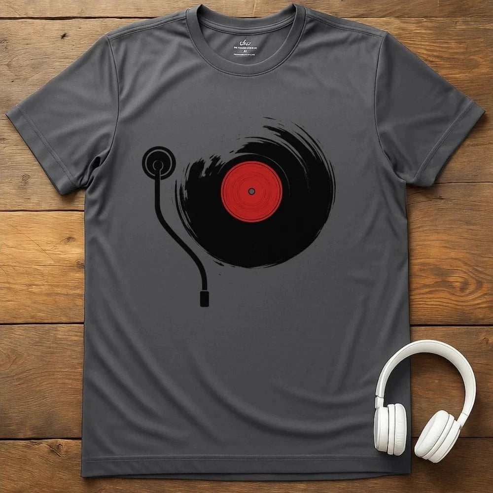 Vinyl Sound T-Shirt - Charcoal