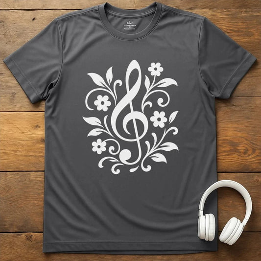 Treble Clef T-Shirt - Charcoal