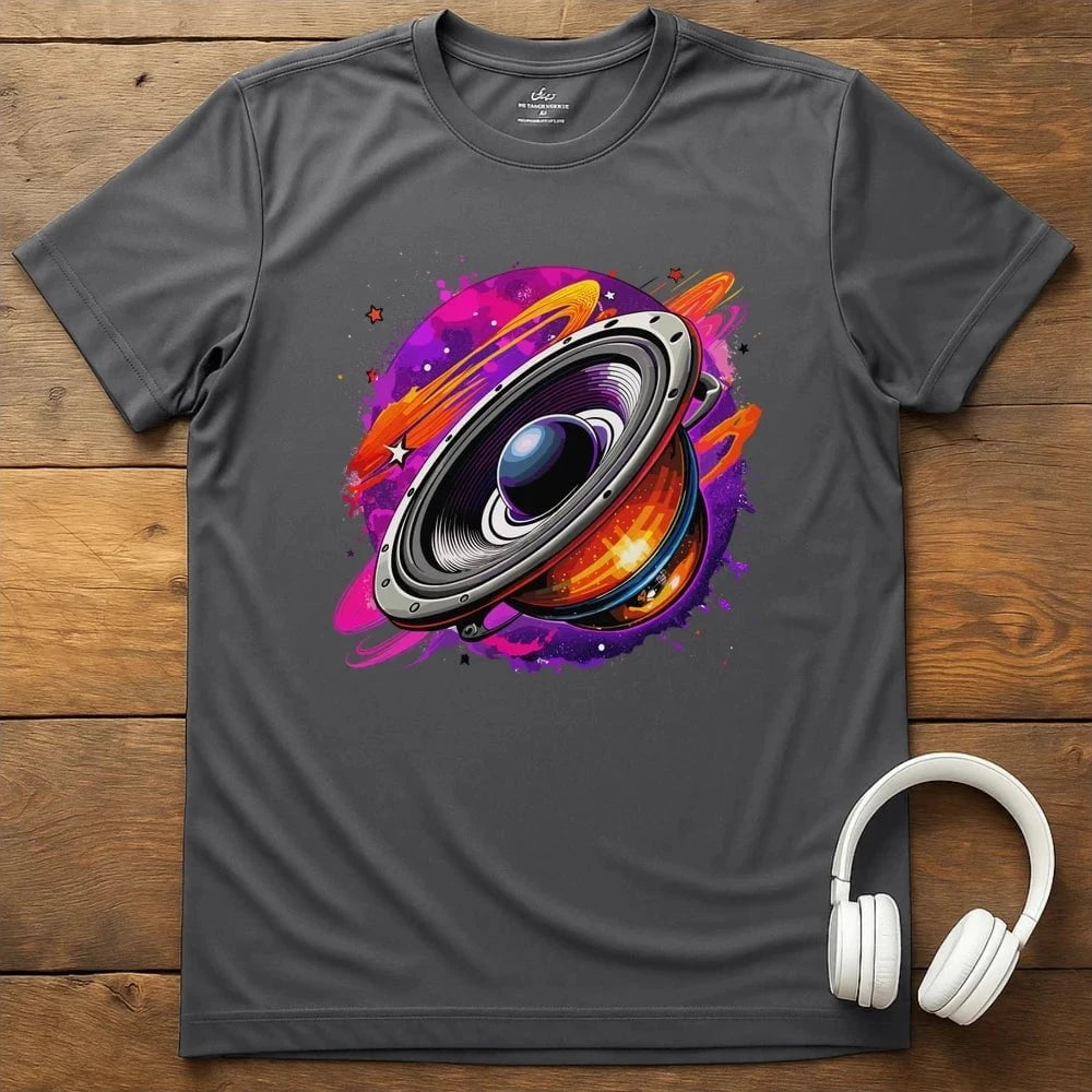Planetary Speaker T-Shirt - Charcoal