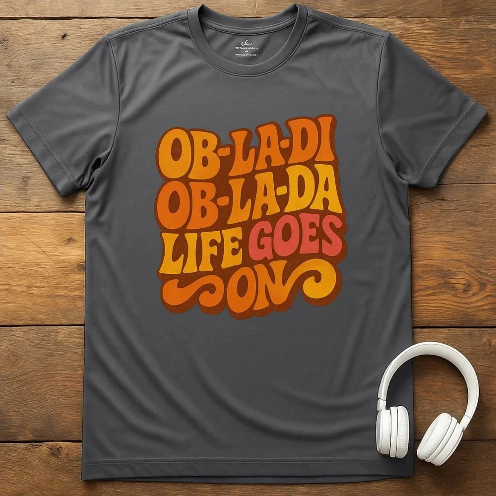 Life Goes On T-Shirt - Charcoal
