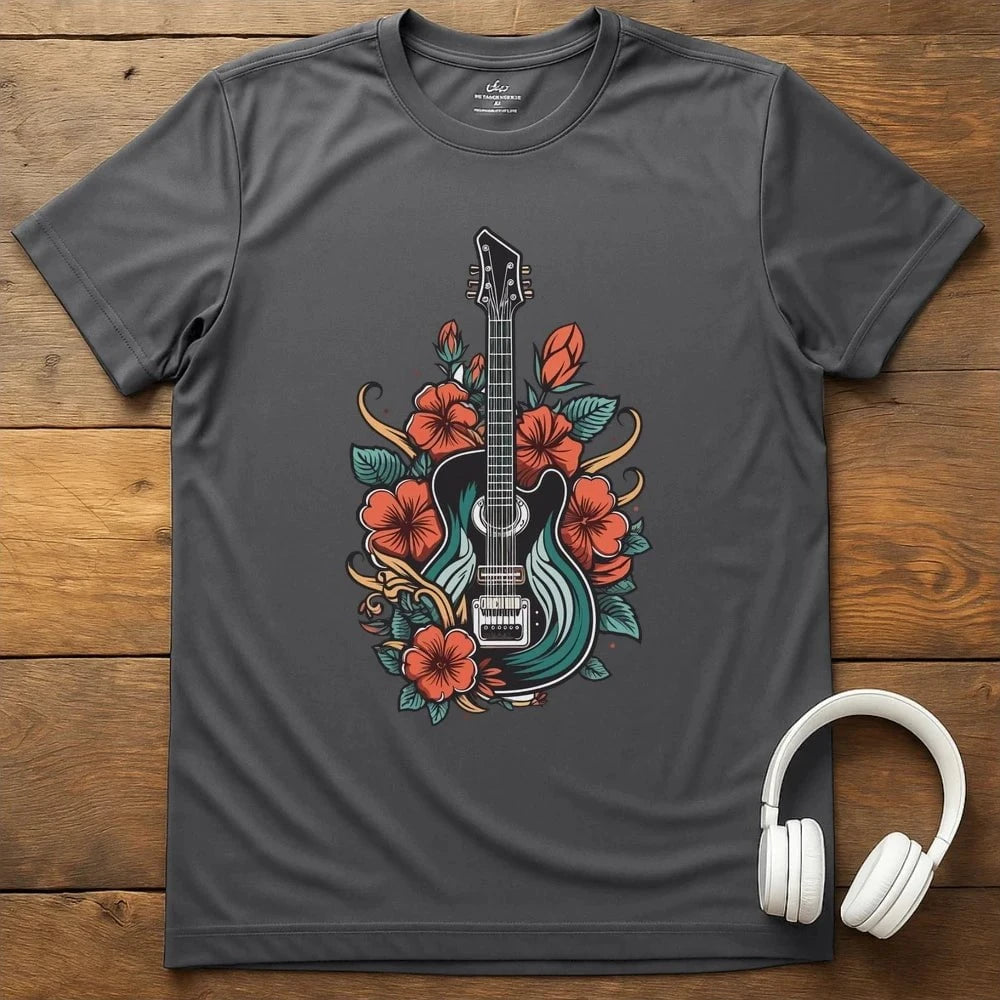 Valentino Guitar T-Shirt - Charcoal