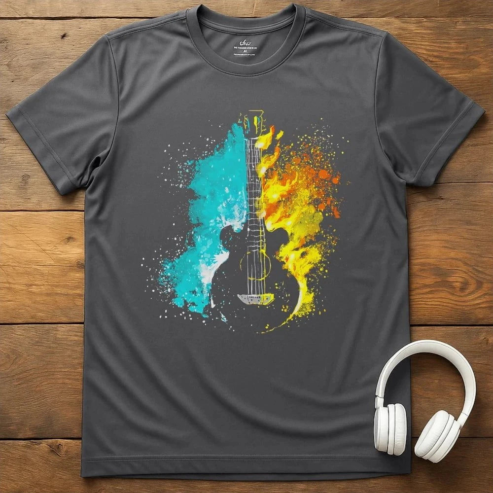 Splash Of Color T-Shirt - Charcoal