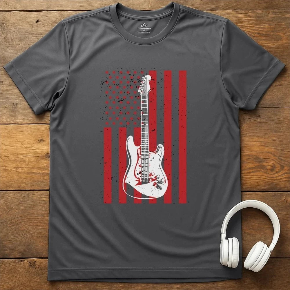 Flag Rocker T-Shirt - Charcoal