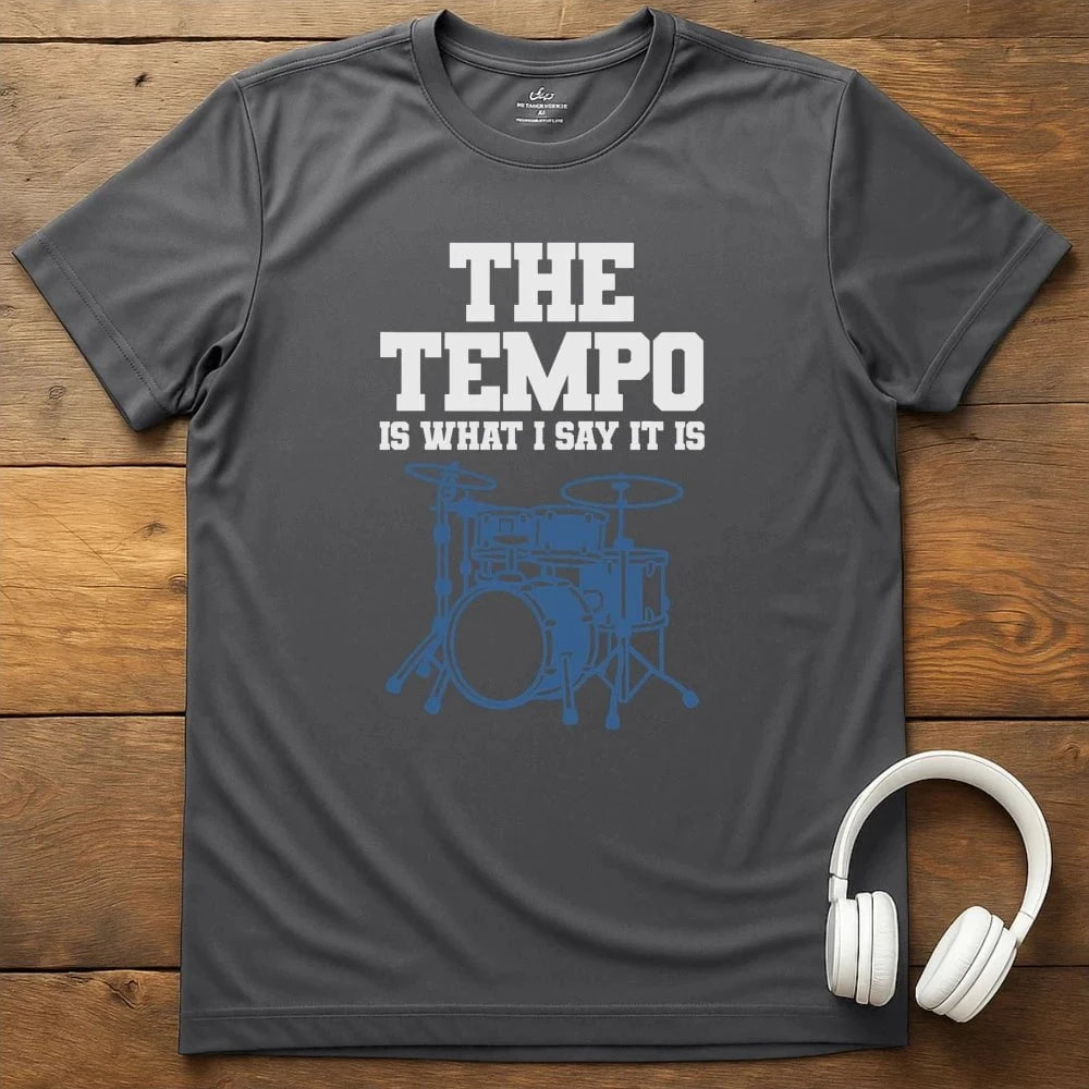 Drum Tempo T-Shirt - Charcoal