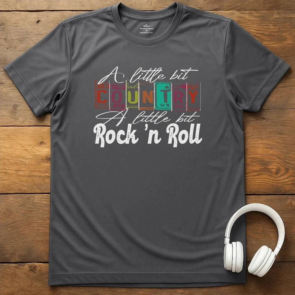 Little Bit Rock T-Shirt - Charcoal