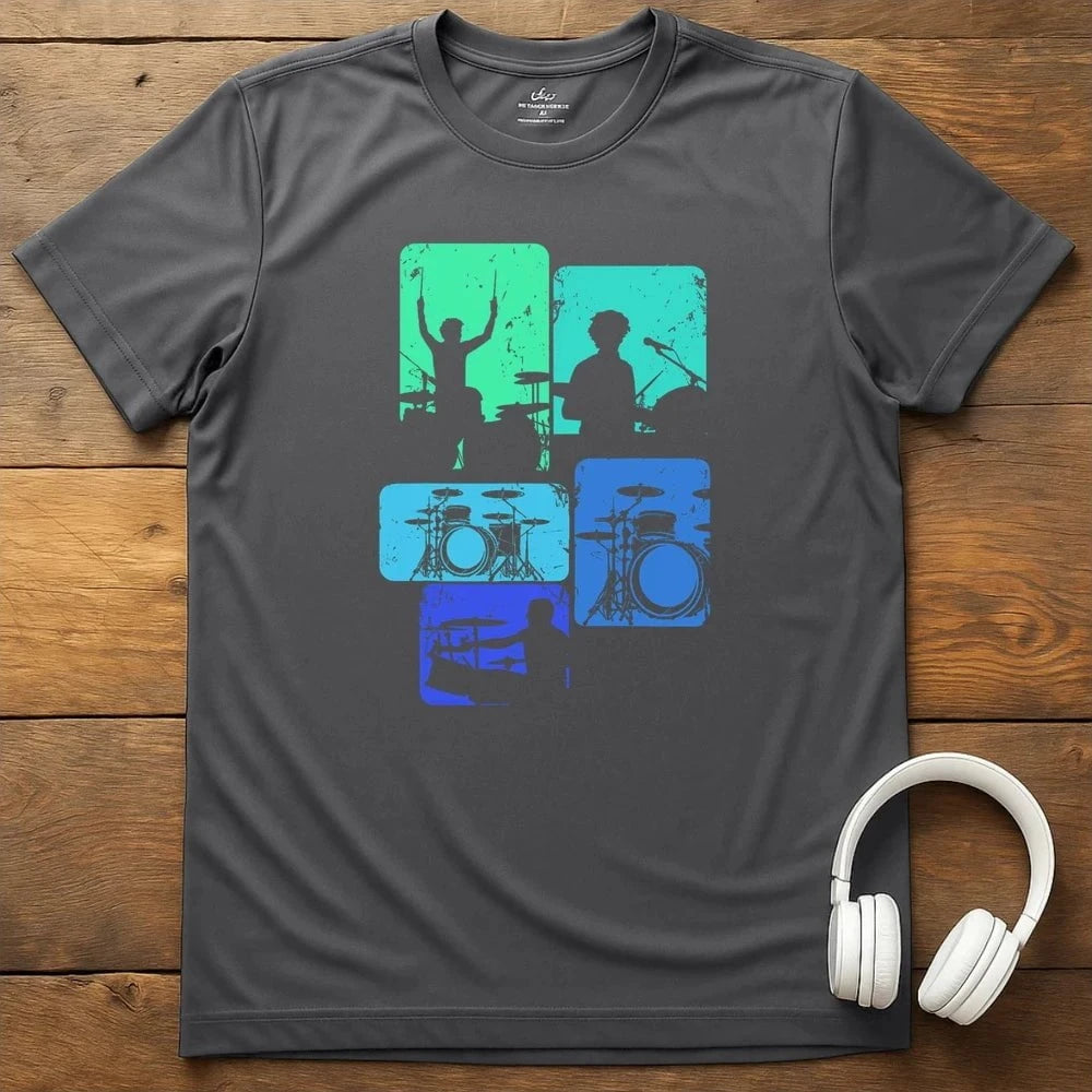 Drummer Love T-Shirt - Charcoal