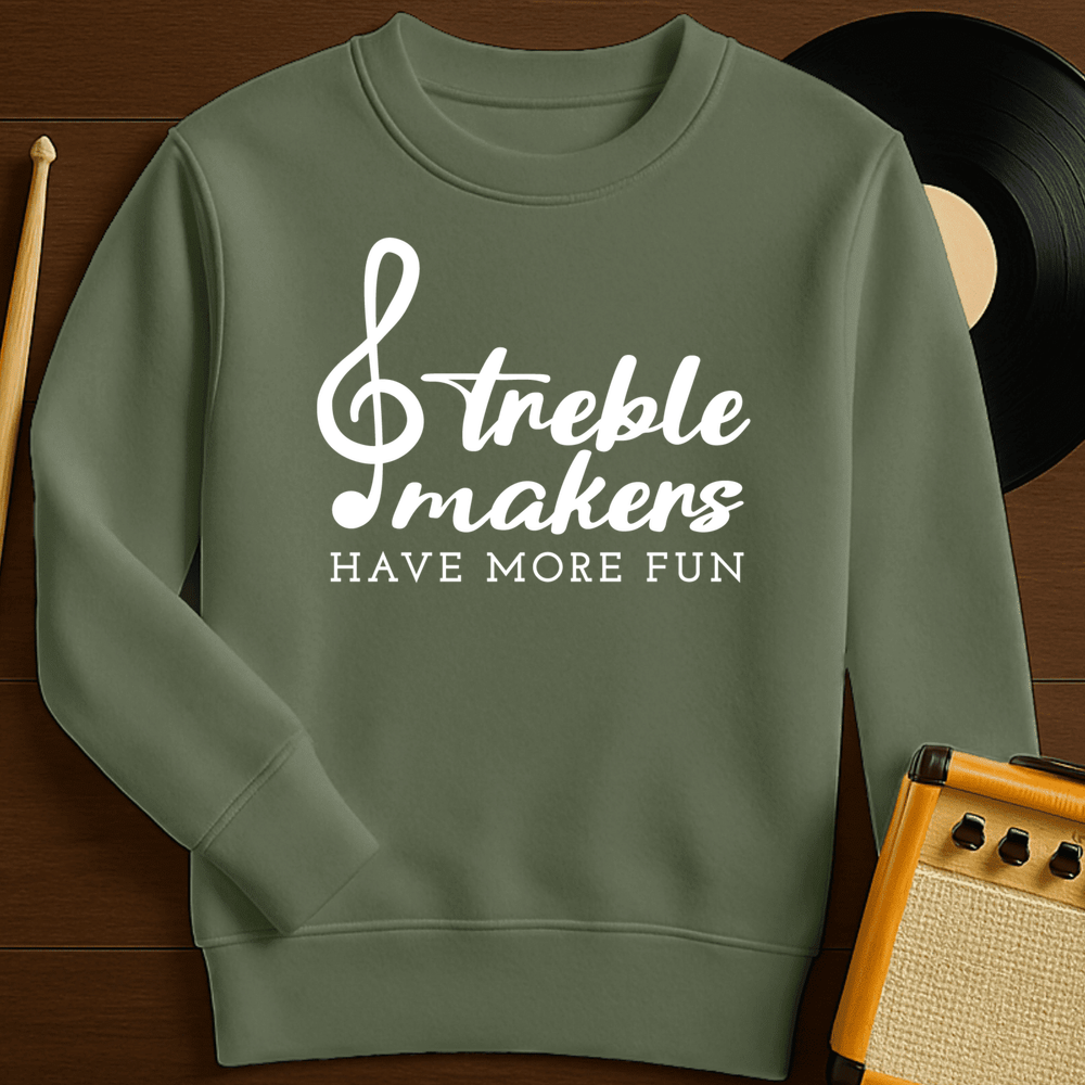 Treble Crewneck - Military Green