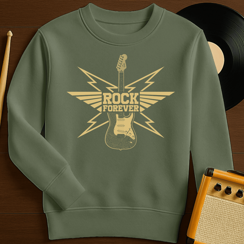 Rock Forever Crewneck - Military Green