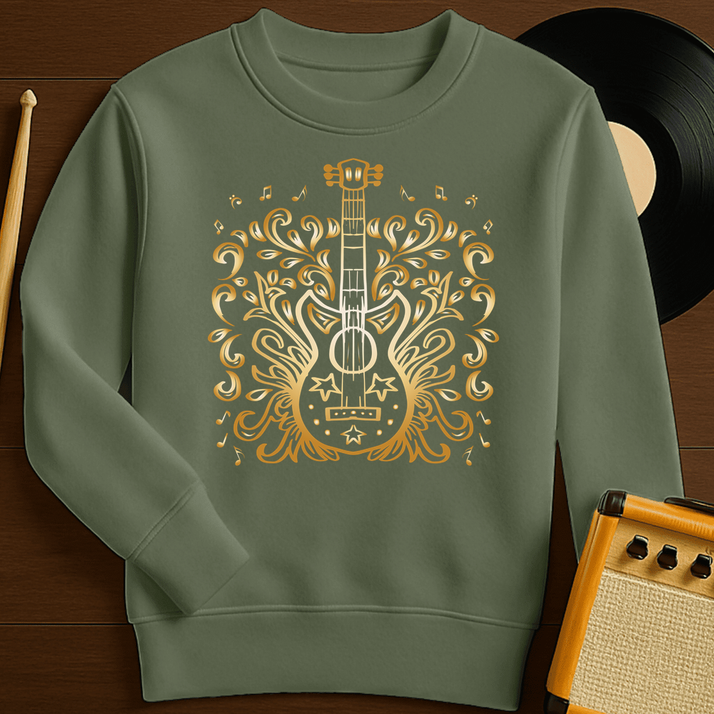 Golden Guitar Crewneck - Military Green