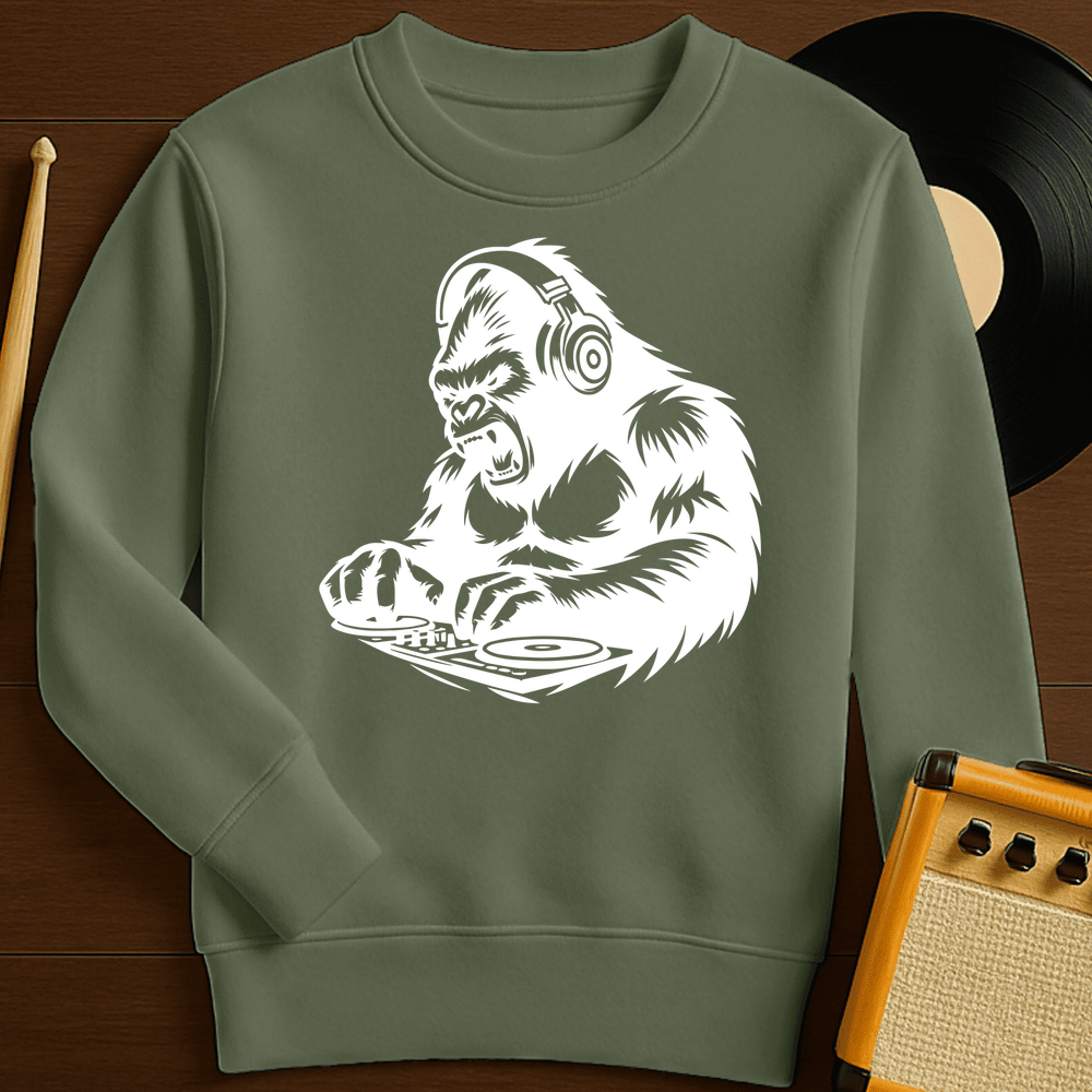 DJ Gorilla Crewneck - Military Green